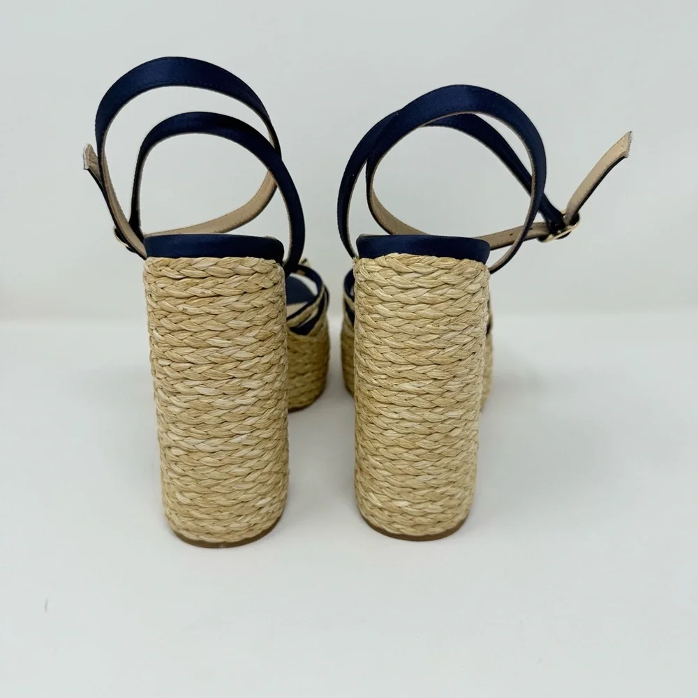 New Paloma Barcelo Mehla Ankle Strap Platform Sandal Sz 41